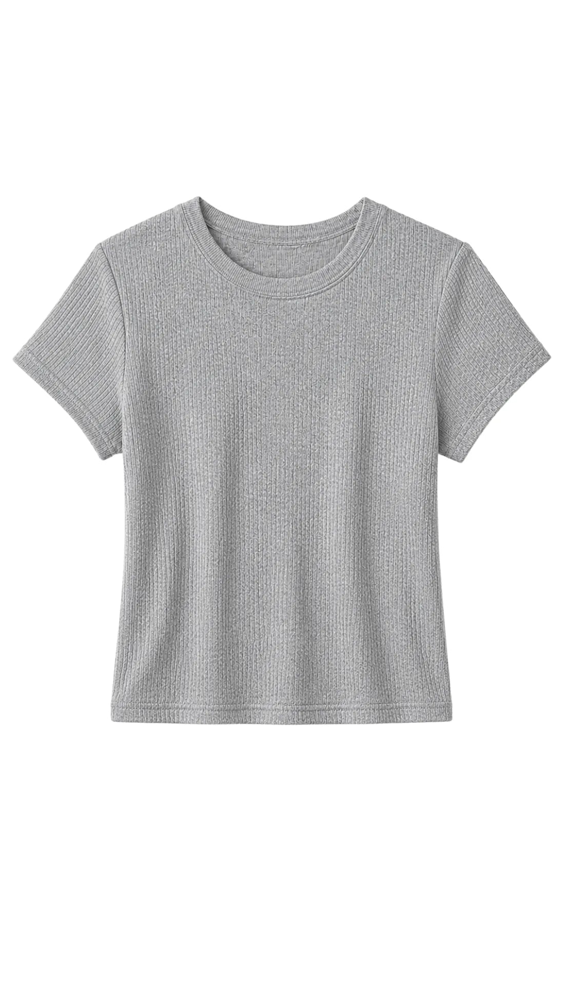 PerfectWhiteTee - Macy Recycled Cotton Rib Fitted Tee - White