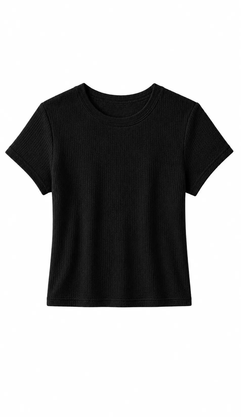 PerfectWhiteTee - Macy Recycled Cotton Rib Fitted Tee - White