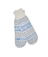 LoveShackFancy - Marnella Wool Fair Isle Mittens - Winter Haze