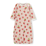 Milkbarn - Organic Cotton Newborn Gown & Hat Set - Strawberry