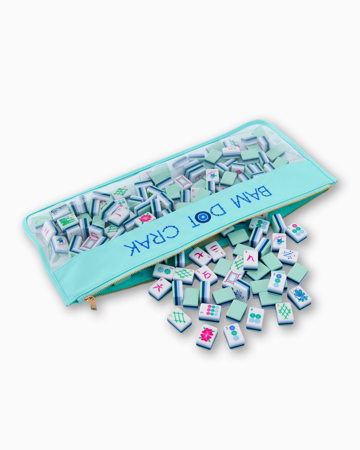 Oh My Mahjong - Mint Bam Dot Crak Mahjong Bag