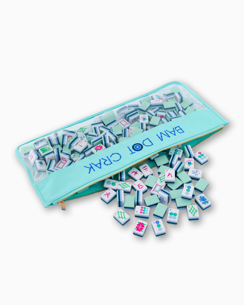 Oh My Mahjong - Mint Bam Dot Crak Mahjong Bag