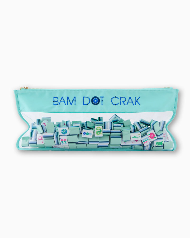 Oh My Mahjong - Mint Bam Dot Crak Mahjong Bag
