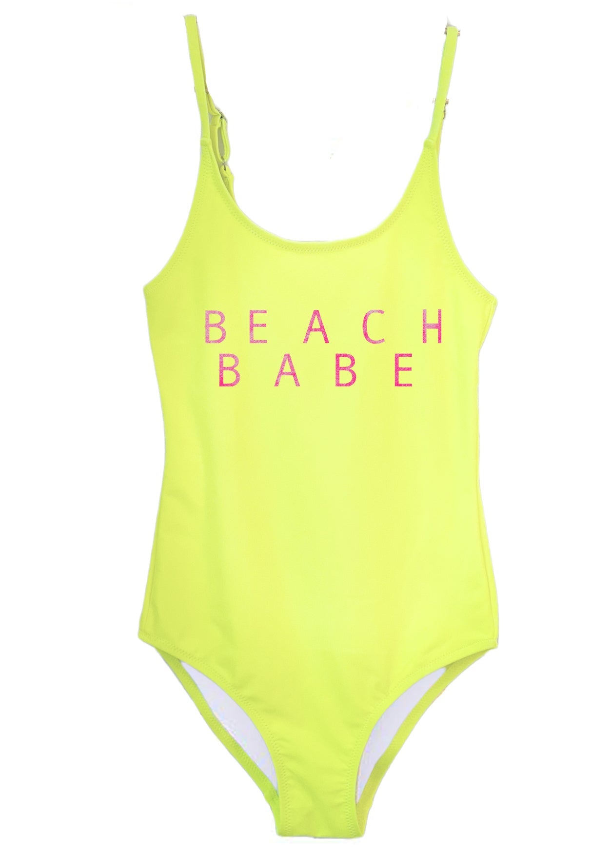 Beach Babe Neon Yellow Swimsuit