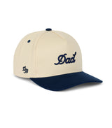 Dad Snapback Hat - Cream & Navy