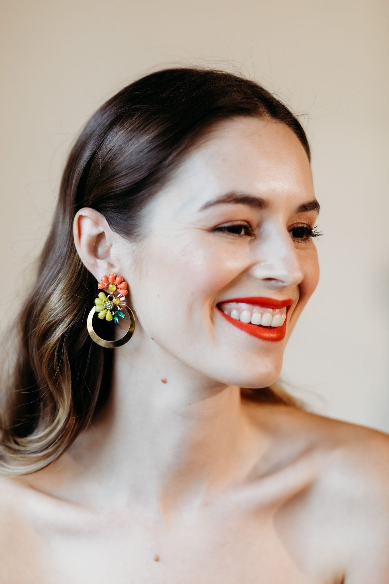 Elizabeth Cole Jewelry - Nicolette Earrings, Multi Color