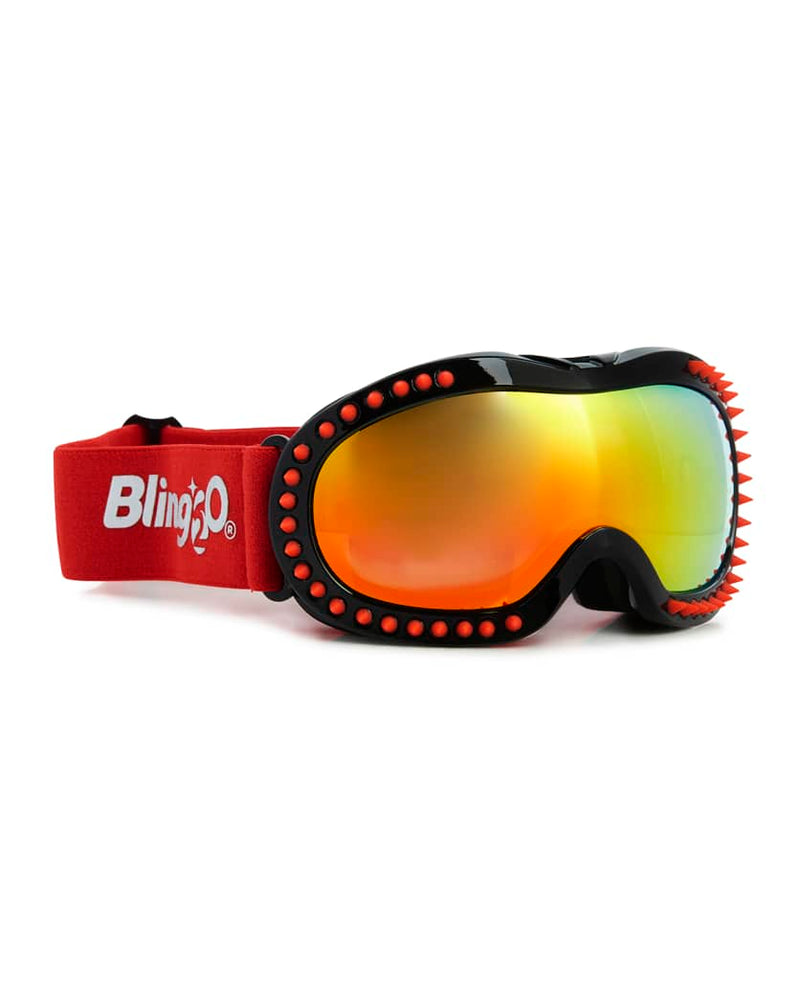Bling2o - Ski Goggles - Black Red Spike REVO