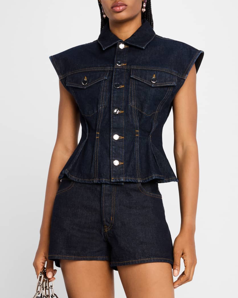 FRAME - The Nipped Vest - Rinse