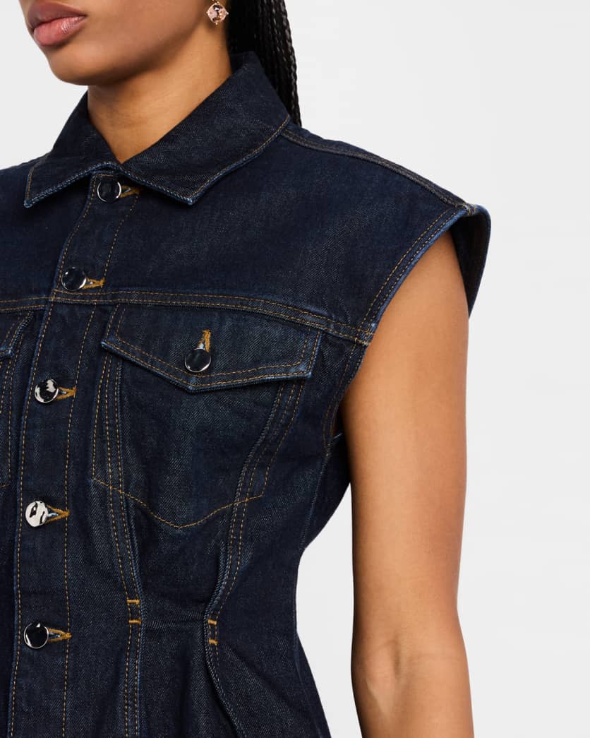 FRAME - The Nipped Vest - Rinse