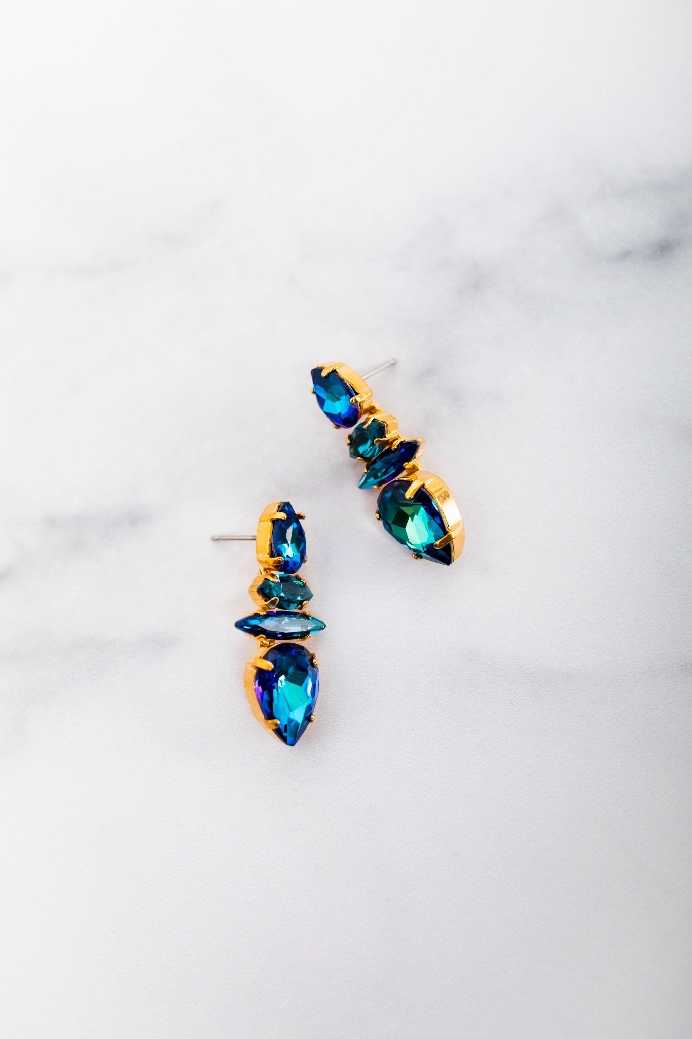 Elizabeth Cole Jewelry - Nova Earrings, Blue