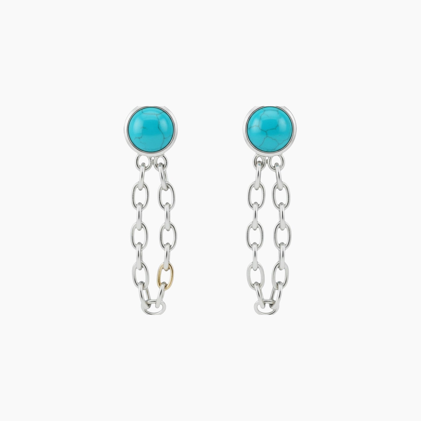 Chain Huggie Hoop Earrings