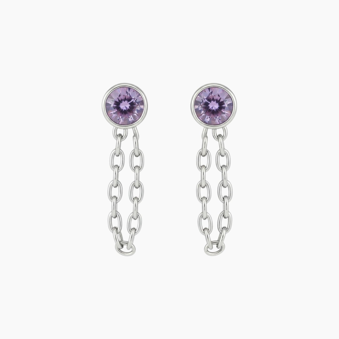 Chain Huggie Hoop Earrings