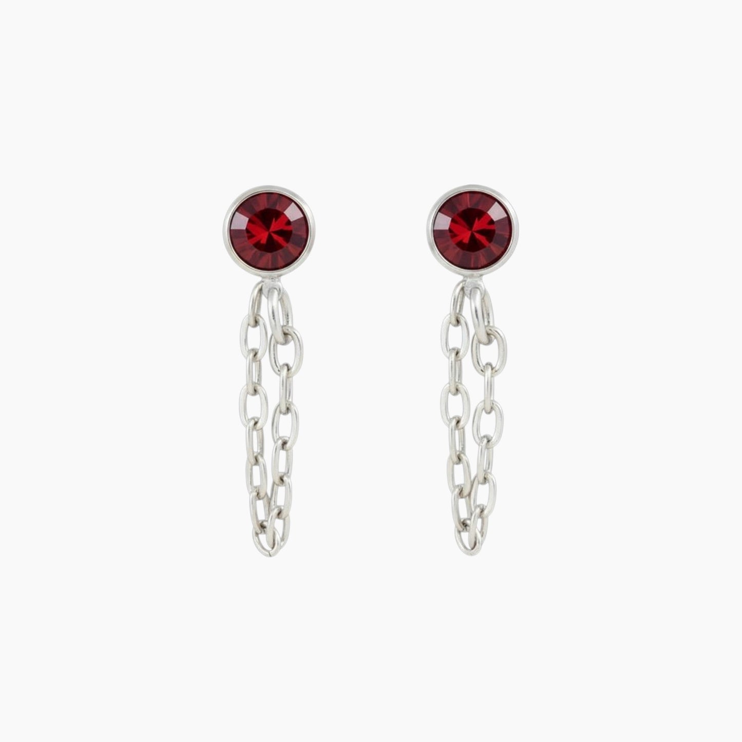 Chain Huggie Hoop Earrings