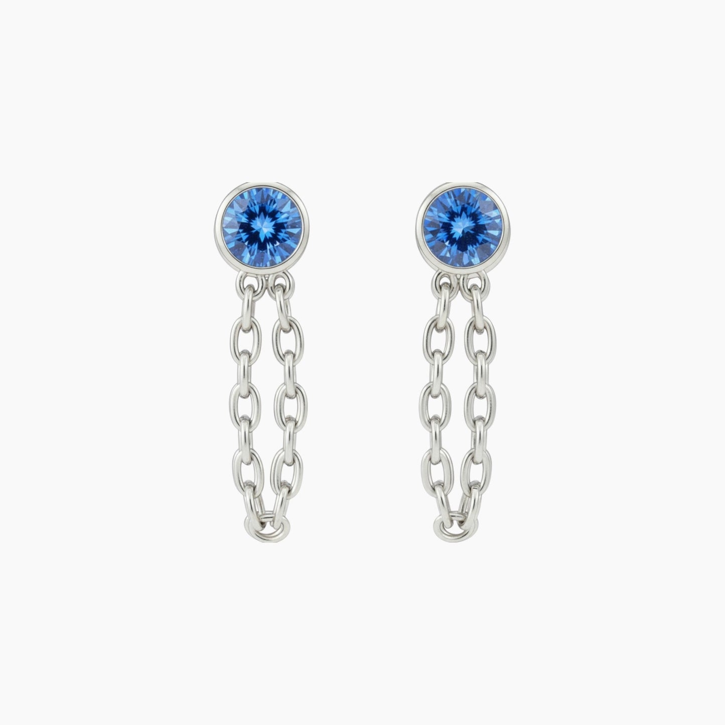 Chain Huggie Hoop Earrings