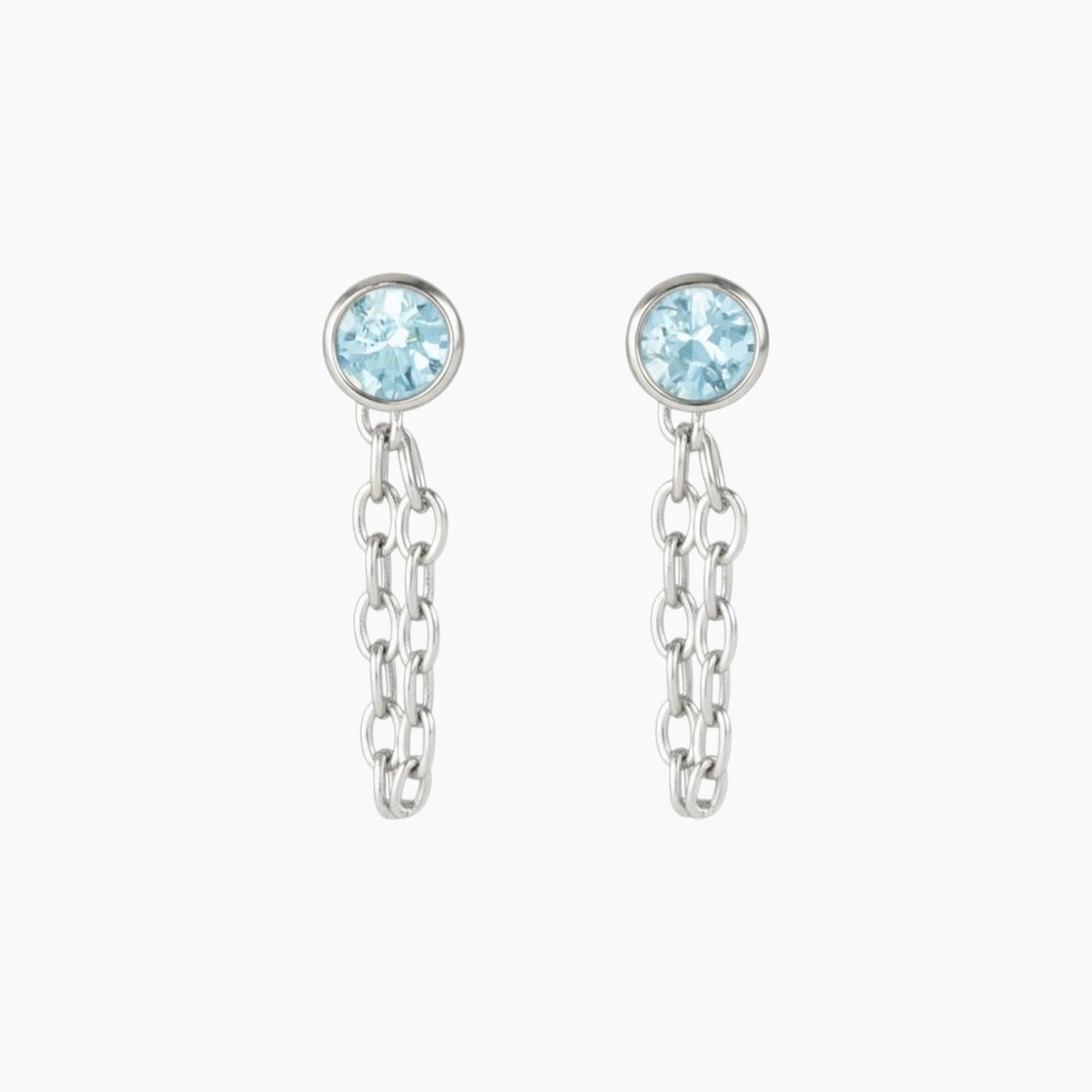 Chain Huggie Hoop Earrings