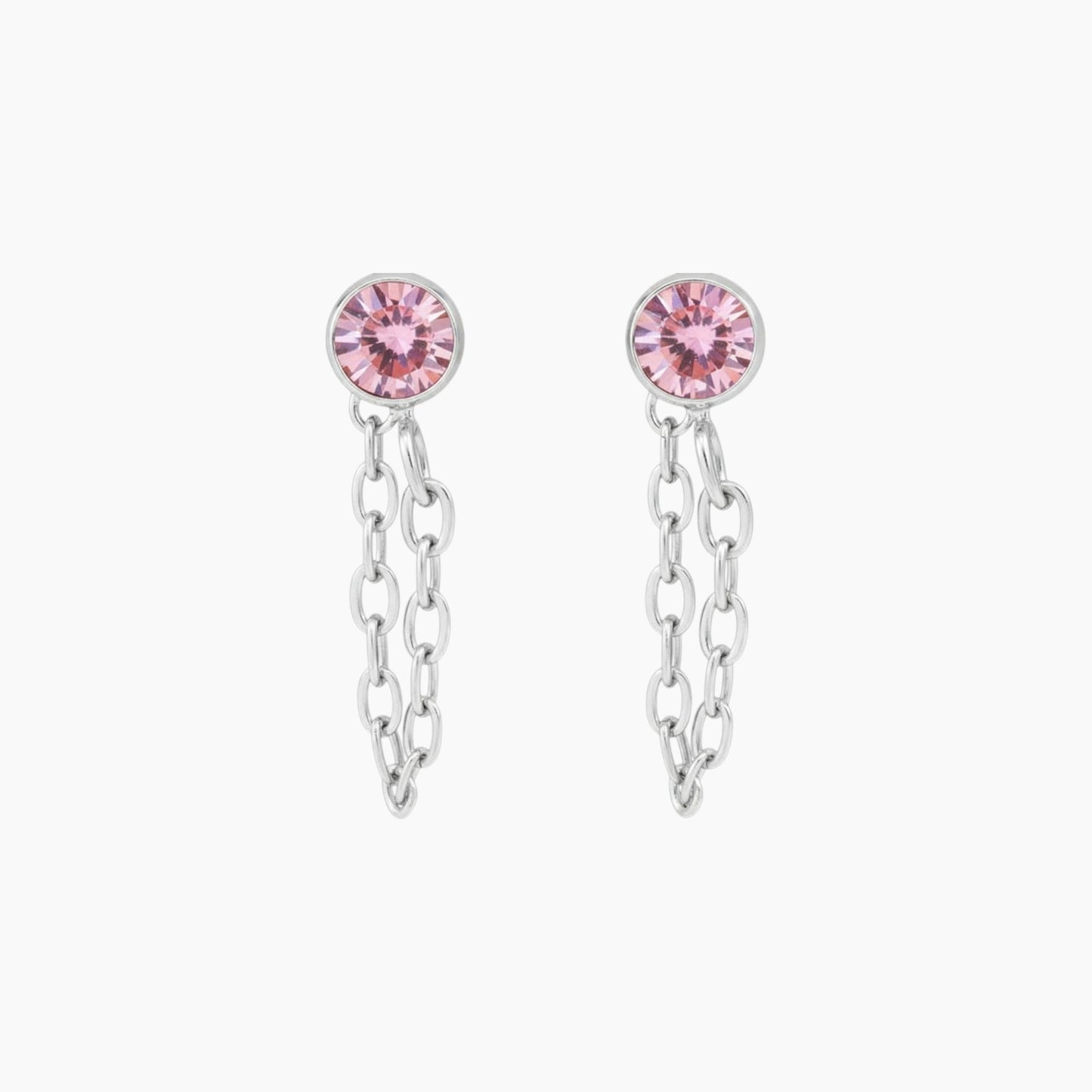 Chain Huggie Hoop Earrings