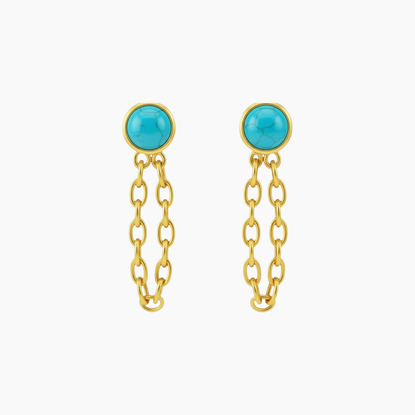 Chain Huggie Hoop Earrings