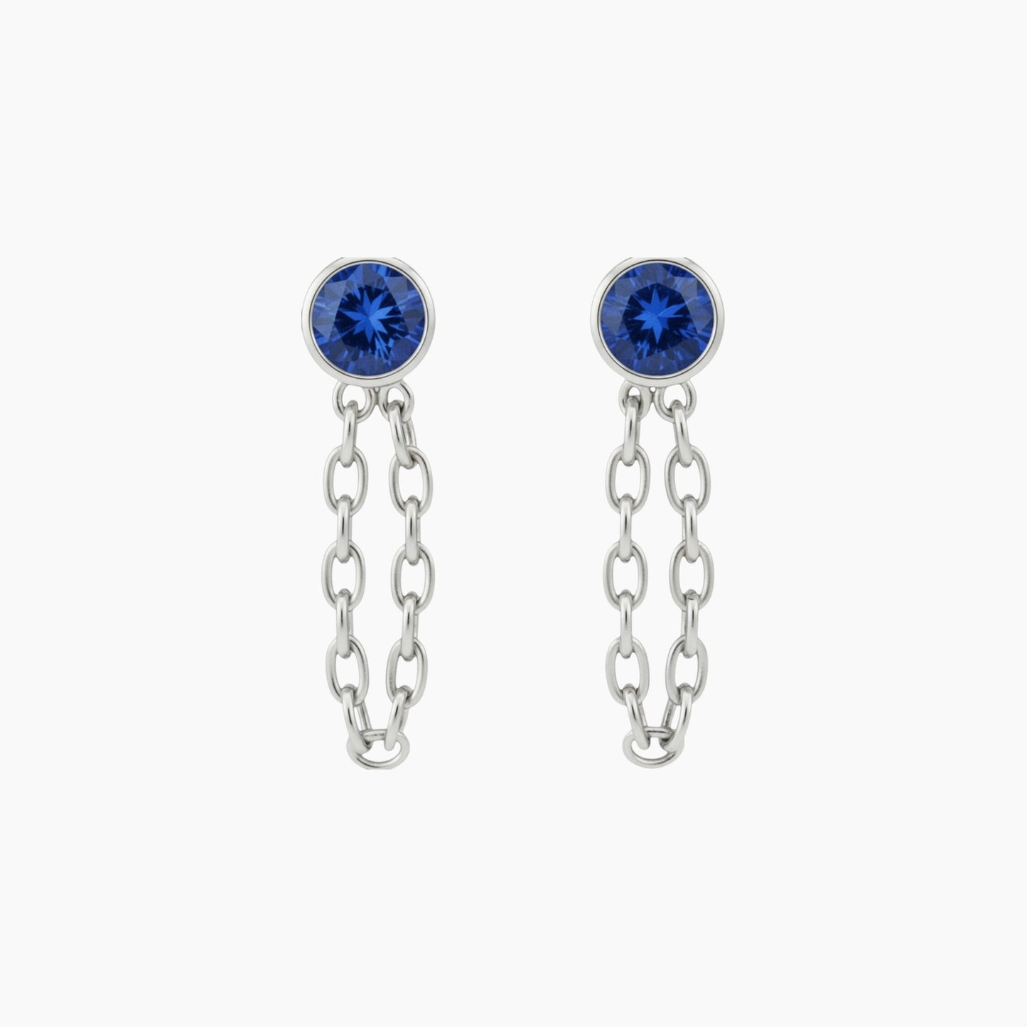 Chain Huggie Hoop Earrings