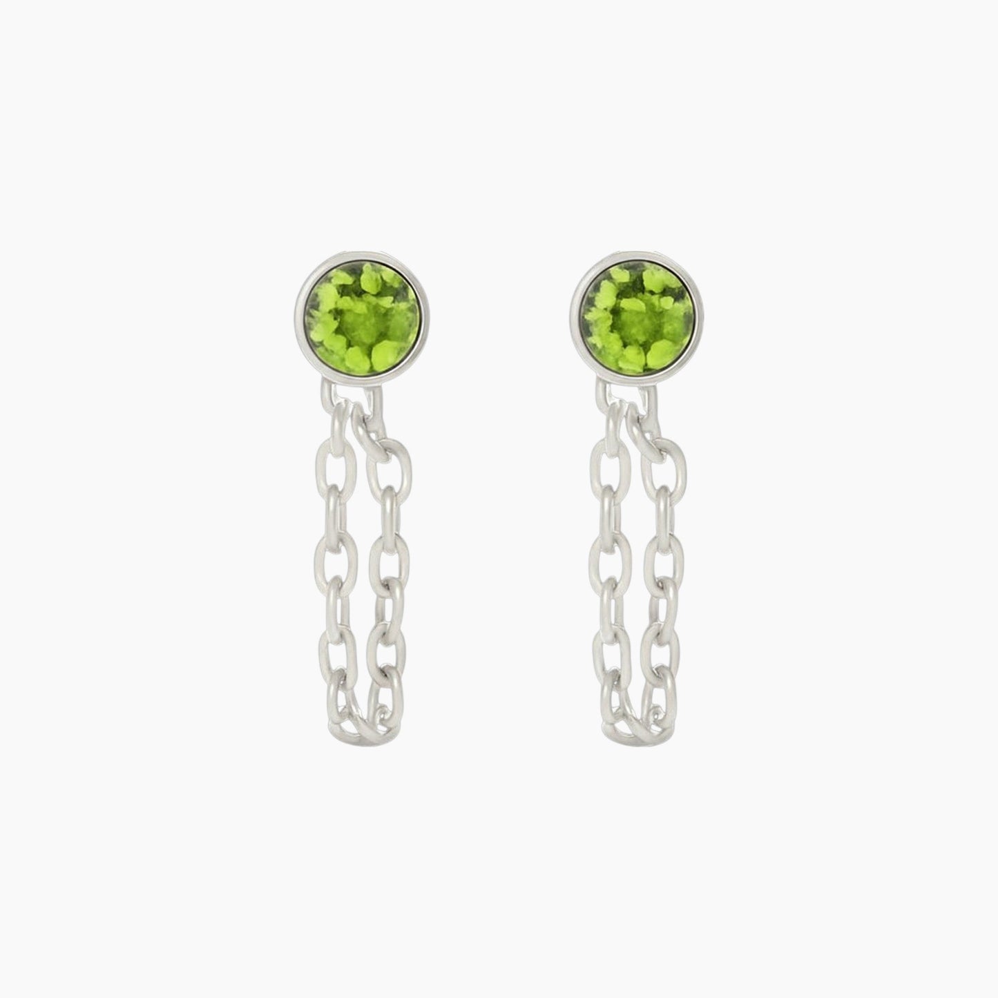 Chain Huggie Hoop Earrings