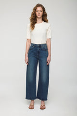 KYRA ANKLE HIGH RISE BOWED WIDE ANKLE