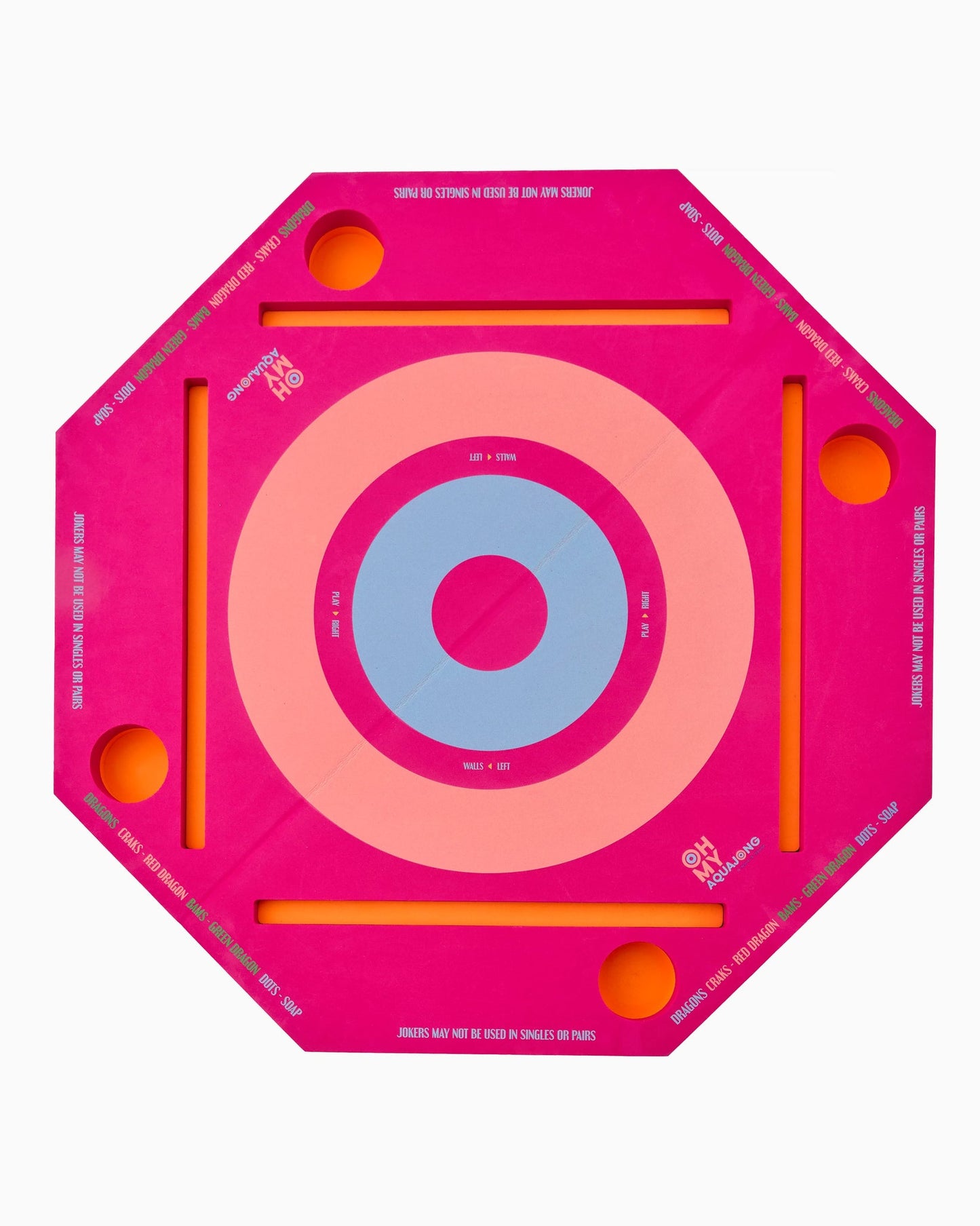 Oh My Mahjong - Pink Aqua Jong Pool Mat