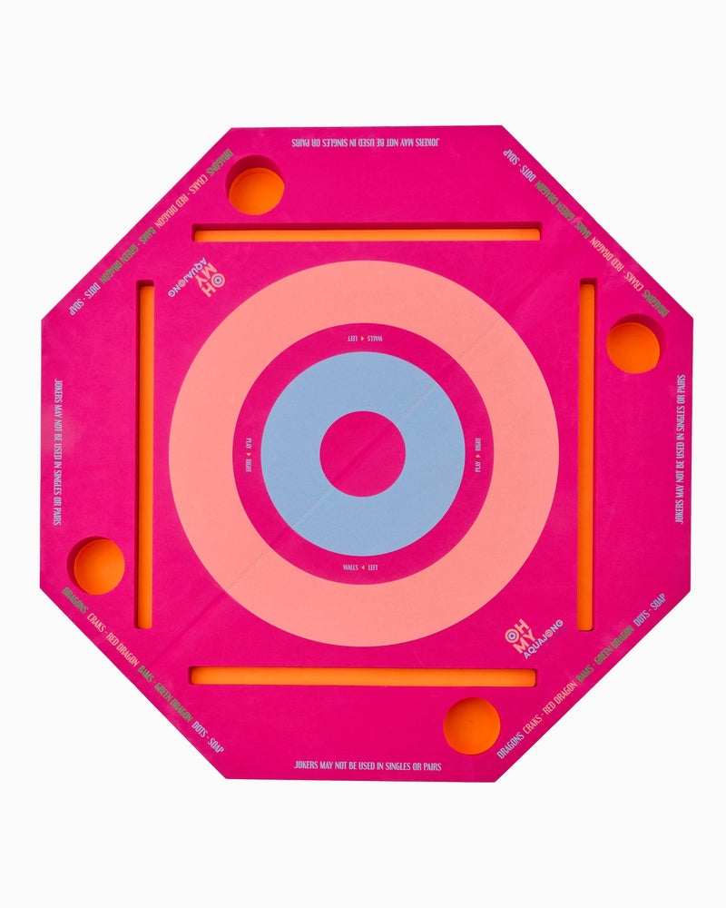 Oh My Mahjong - Pink Aqua Jong Pool Mat