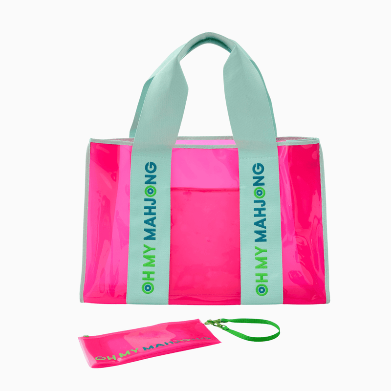 Oh My Mahjong - Pink Beach Bag