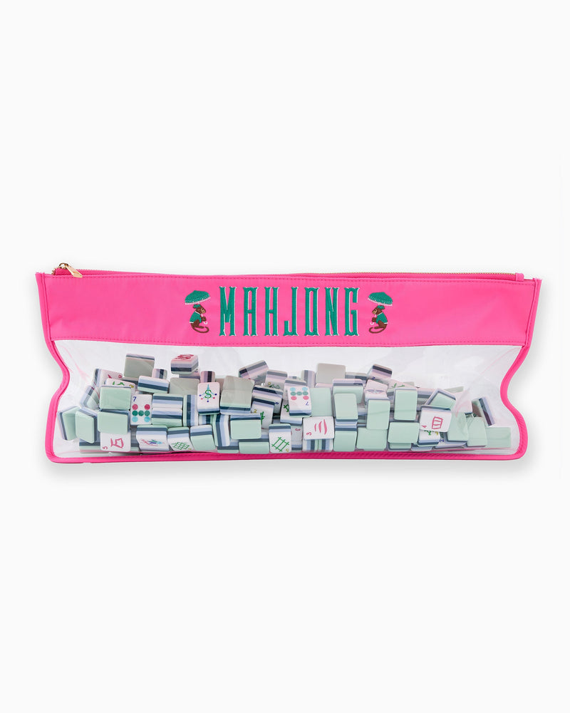 Oh My Mahjong - Pink Monkey Mahjong Bag