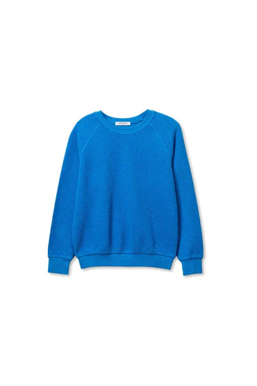 PerfectWhiteTee - Ziggy Reverse Fleece Crew Sweatshirt - Cobalt