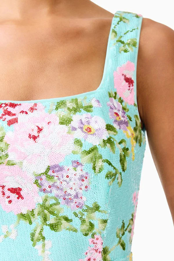 Elliatt - Emmeline Square Neck Midi Dress - Mint Green