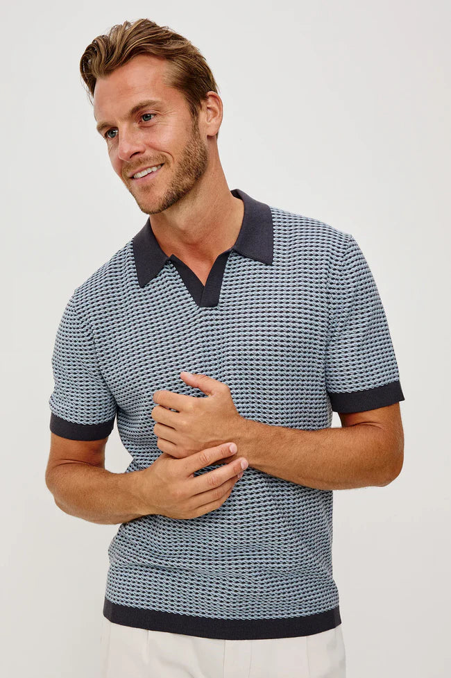 Rails Men's - Hayden Polo Shirt - Blue Lagoon