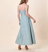 Cleobella - Riley Ankle Dress - Moresco Blue Surf