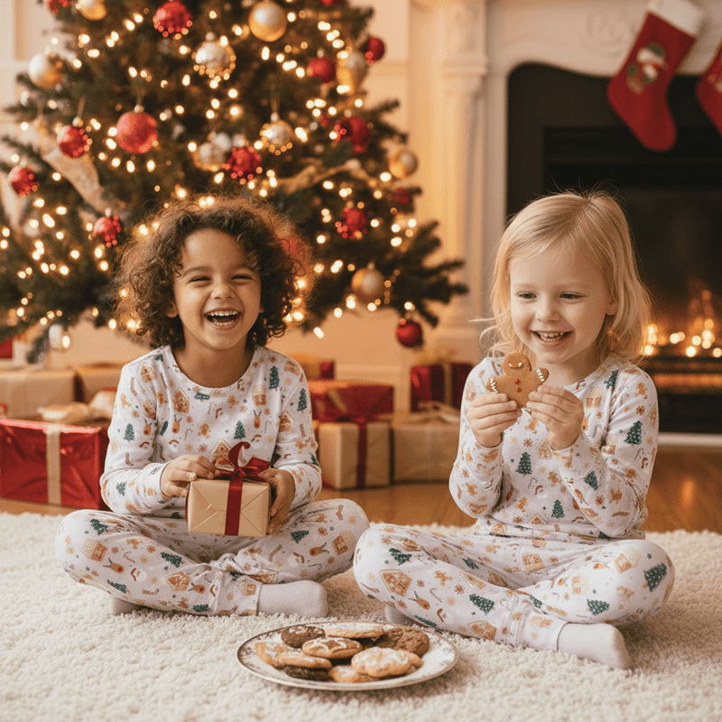Santa's Cookies Gingerbread Big Kid Pajama