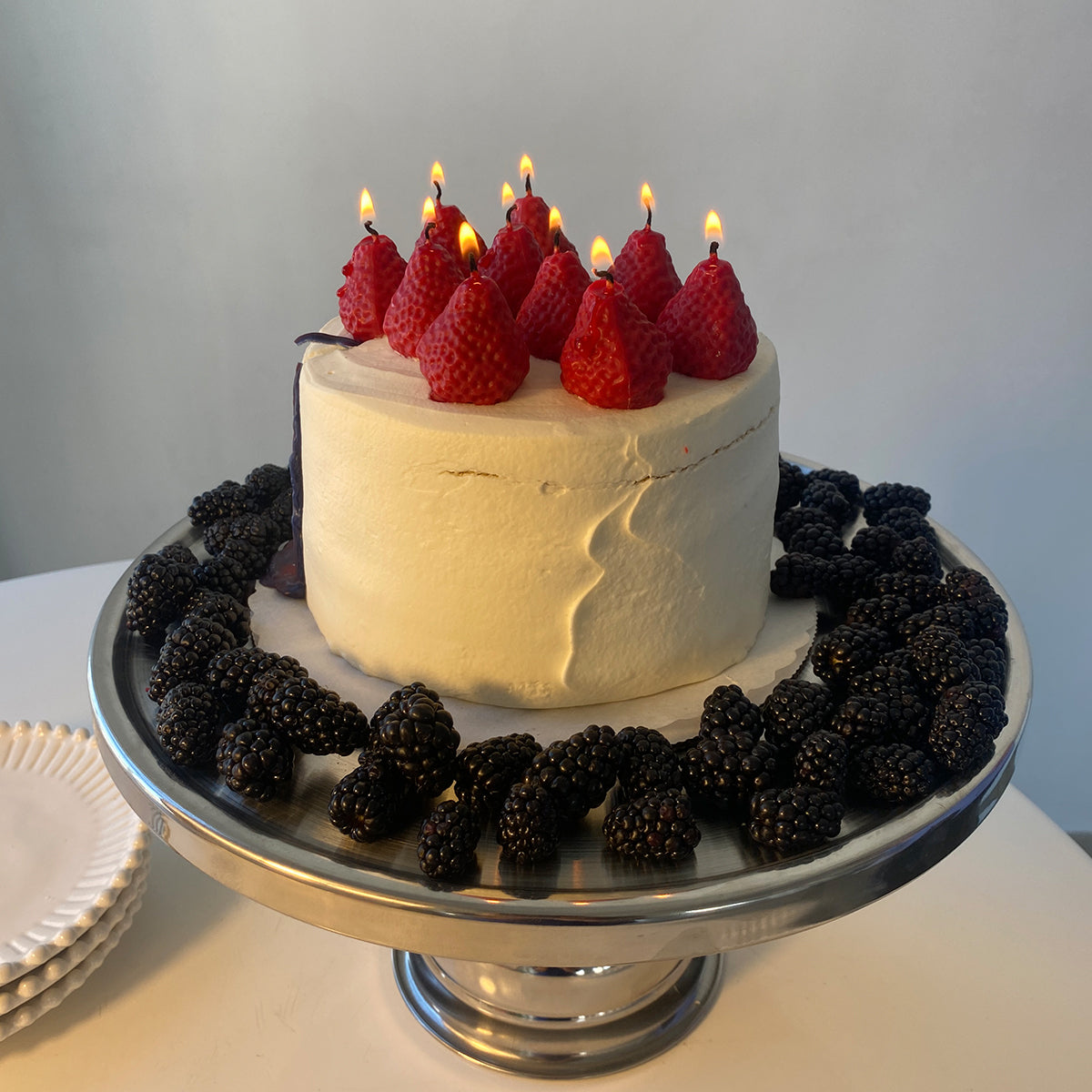 Strawberry Candles - 8 Pack