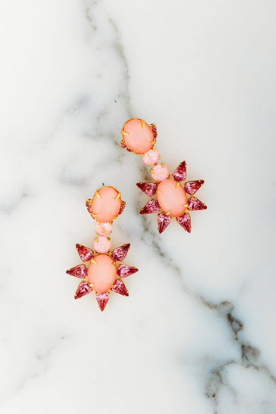 Elizabeth Cole Jewelry - Seara Earrings, Pink