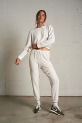 PerfectWhiteTee - Selma Brushed Sweater Jersey Pullover - Sugar