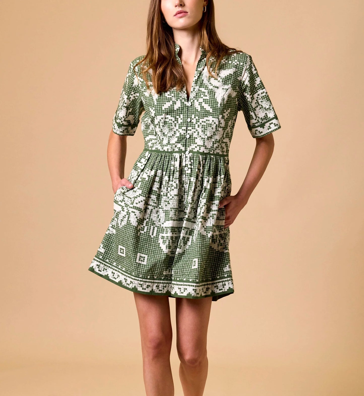 Cleobella - Starling Mini Dress - Verdant Flight