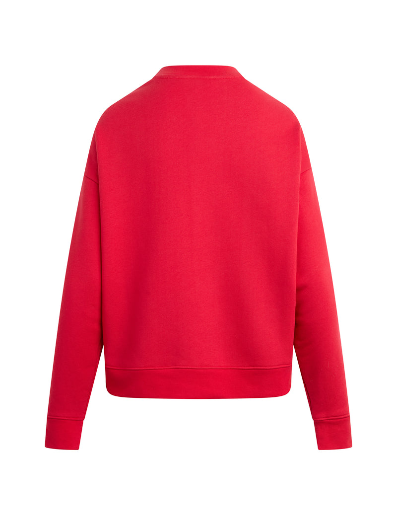 Favorite Daughter - The Varsity Sweatshirt - Rouge Red White