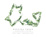 Hunting Creek Country Club Golf Print - Framed