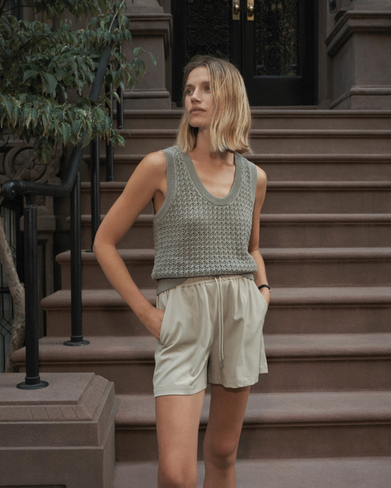 Varley - Ferns Open Knit Tank - Shadow