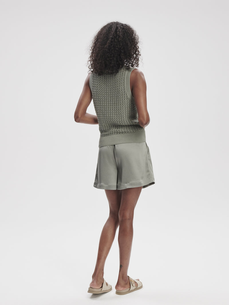 Varley - Ferns Open Knit Tank - Shadow