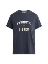 Favorite Daughter - The Favorite Sister Tee - Navy Gardenia