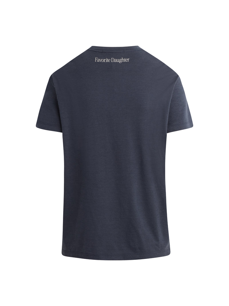 Favorite Daughter - The Favorite Sister Tee - Navy Gardenia
