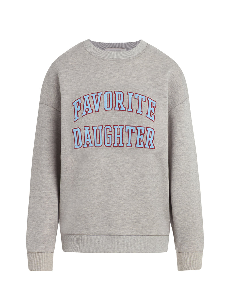 Favorite Daughter - The Collegiate Sweatshirt - Heather Grey