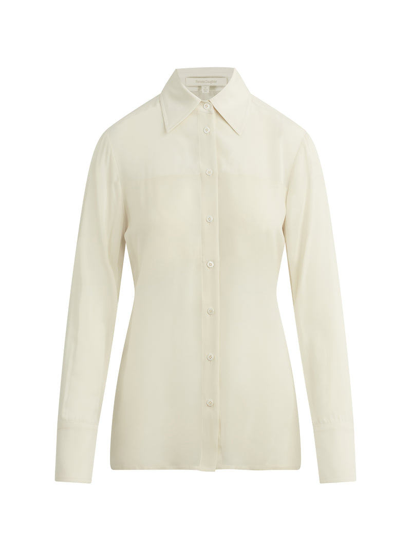 Favorite Daughter - The Sheer Sophistication Top - Ivory