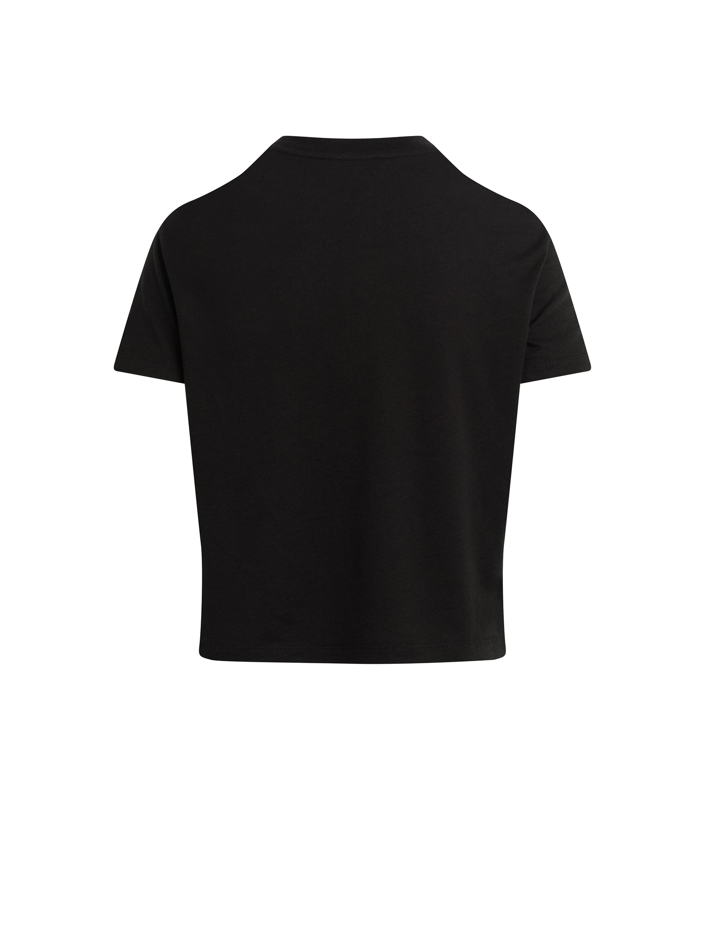 Favorite Daughter - The Cropped Collegiate Tee - Black/Pale Pink