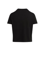 Favorite Daughter - The Cropped Collegiate Tee - Black/Pale Pink