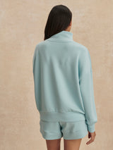 Varley - Hawley Half Zip Sweat - Porcelain Blue