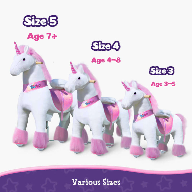 PonyCycle Ride-On Unicorn Age 3-5 - Pink Model U