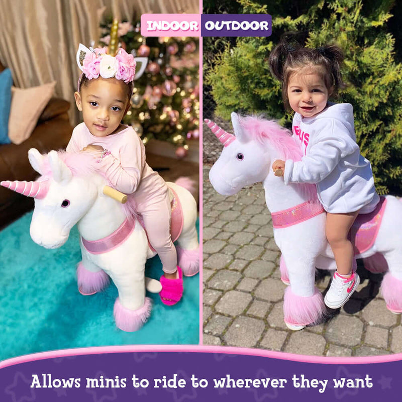 PonyCycle Ride-On Unicorn Age 3-5 - Pink Model U